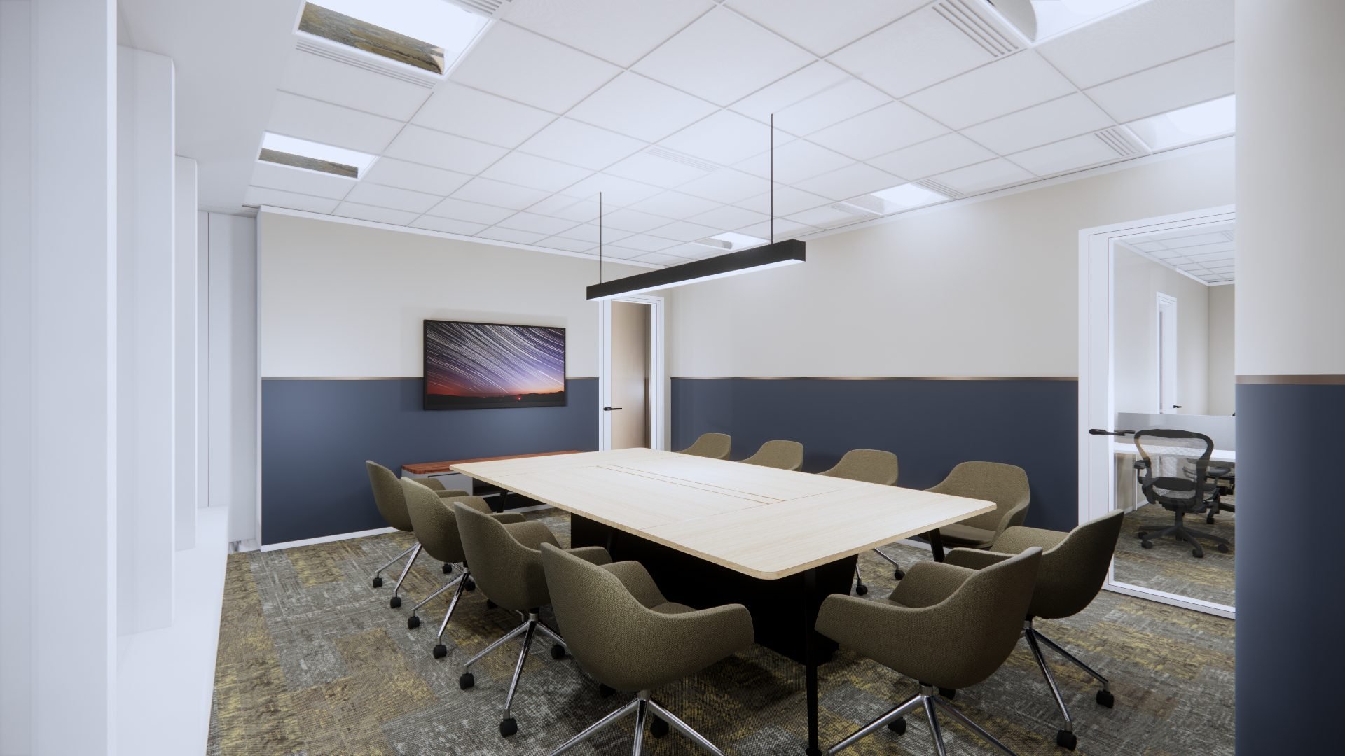 Meeting room interior office design, small office design hong kong, MJPM design and build